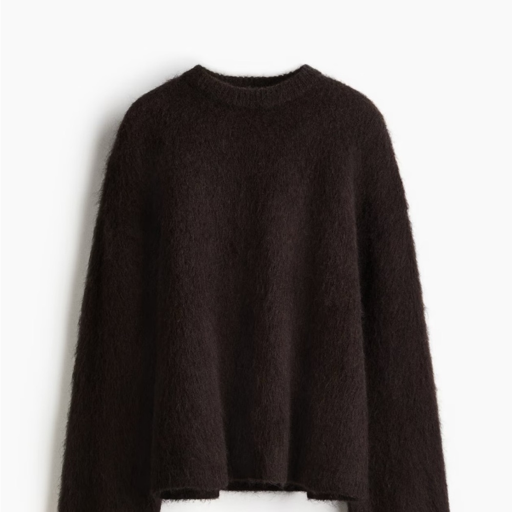 Cozy Black Fuzzy Sweater